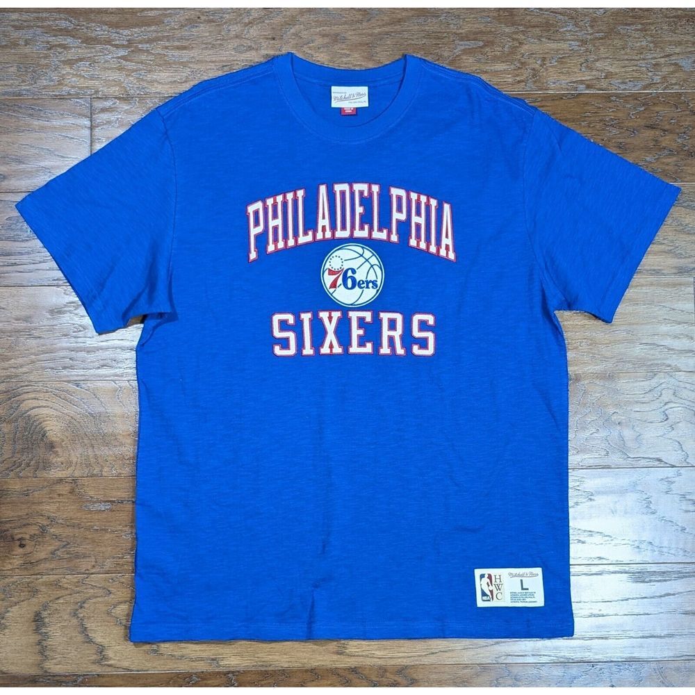 NBA Philadelphia 76ers Mitchell & Ness Sixers‎ Hardwood Classic Shirt Size Large